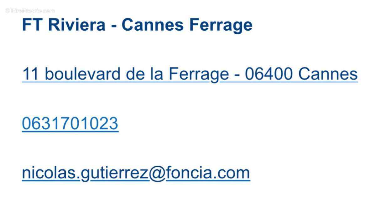 Appartement à CANNES