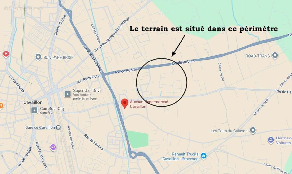 CAVAILLON (84) - LES HAUTES FERRAILLES  Belle parcelle de terrain à bâtir d'une superficie de 886 m² - photo 3