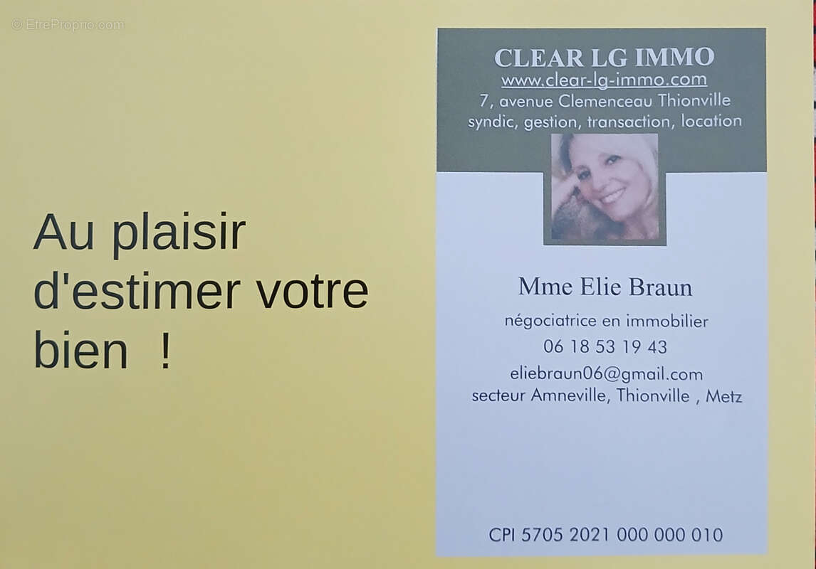 Appartement à ALGRANGE