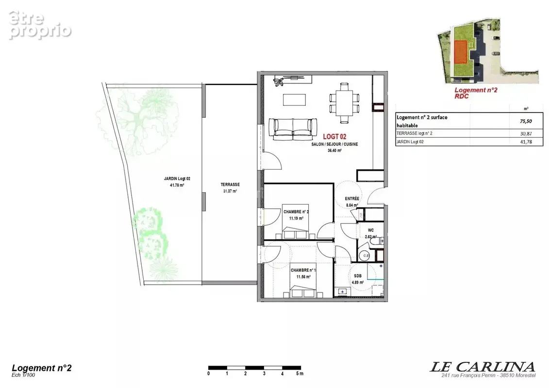 Vente Appartement Morestel(38510) 261 800ï¿œ - photo 2
