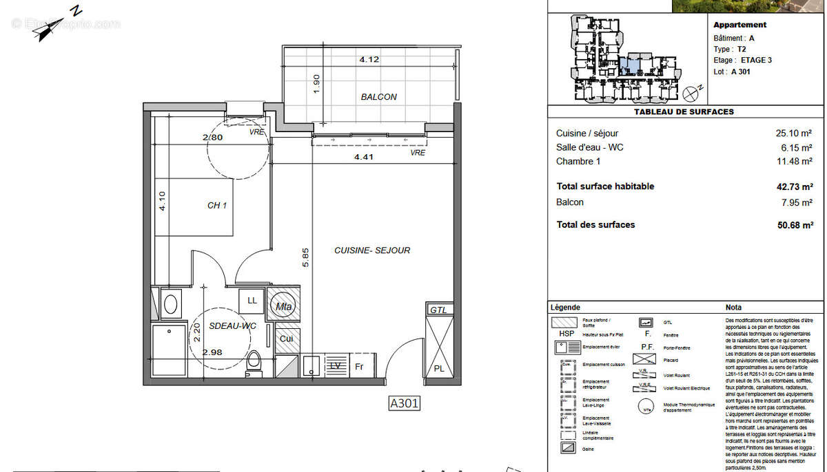 Appartement à LE BARCARES