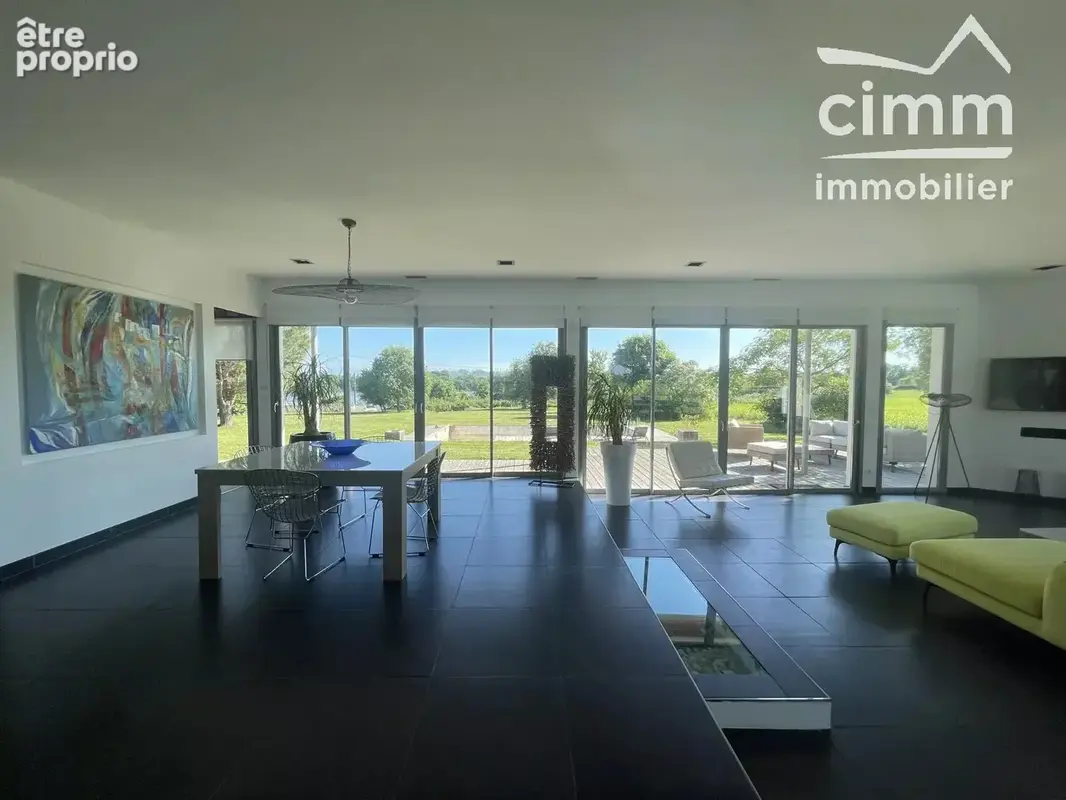 POUCHARRAMET —Villa d'architecte – 160 m² – Piscine – Parc de 3 500 m² – Vue campagne, lac et Pyrénées - photo 2
