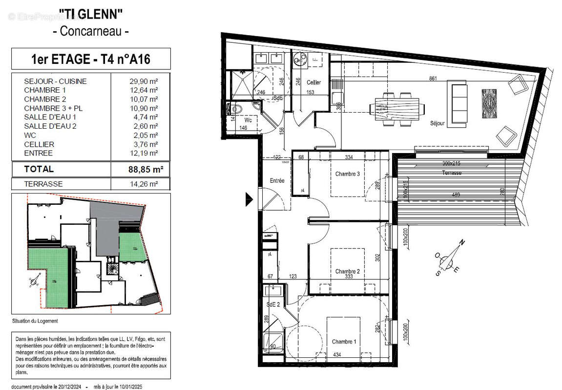 Appartement à CONCARNEAU