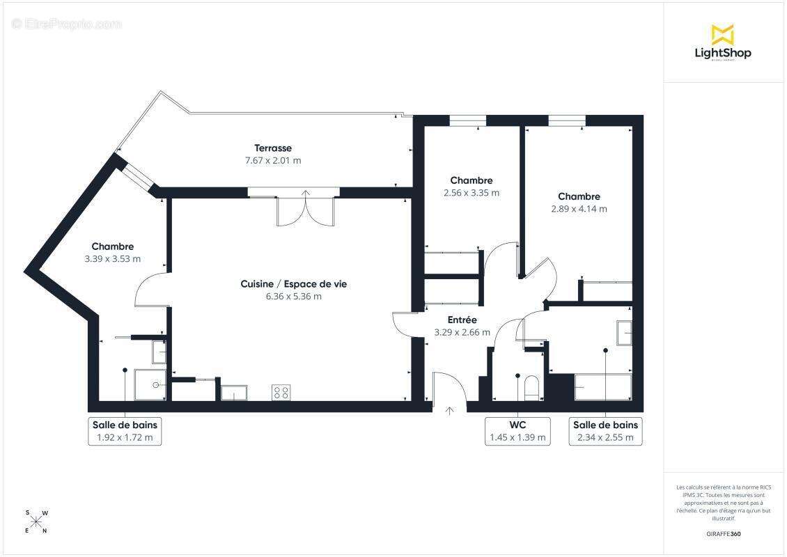 Superbe appartement T4 de 87 m² avec jardin privatif, double parking, Rue Hustin, Le Haillan - photo 18