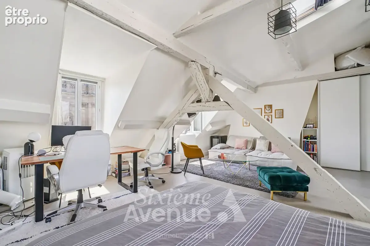 Rue saint-antoine - dernier etage - vues - 35.16 m² loi carrez - 44.98 m² au sol - photo 7