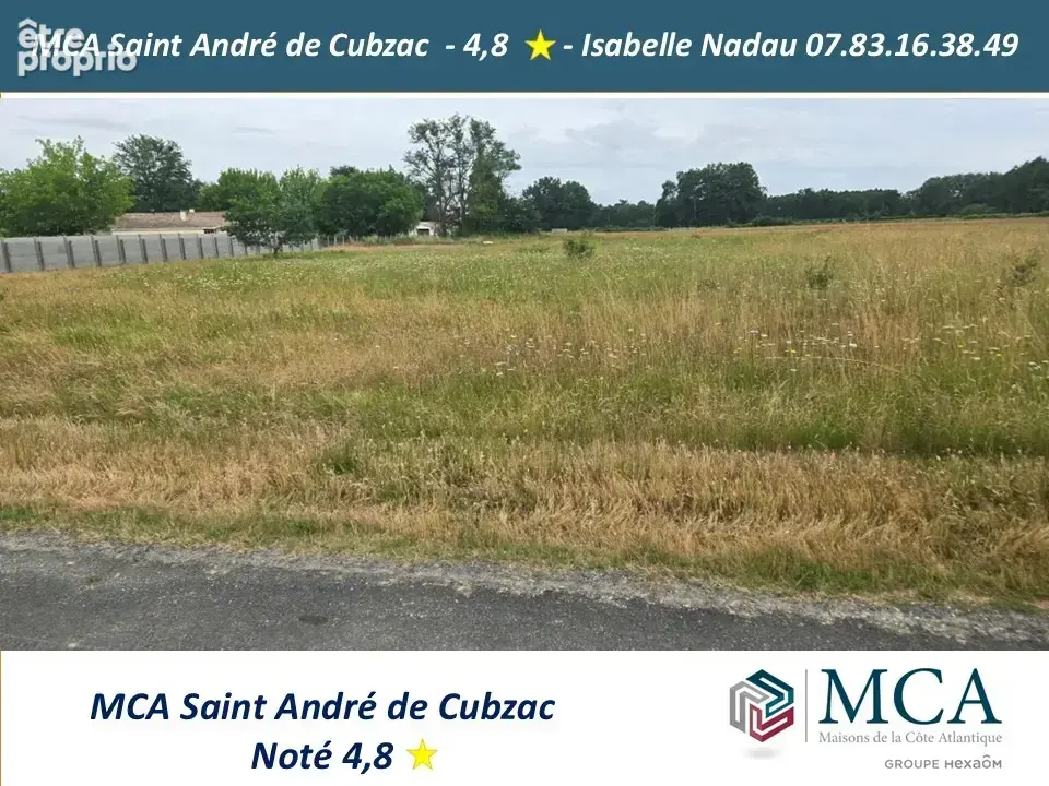 Terrain 1 057 m² à vendre à Saint-Savin (33920) - photo 2