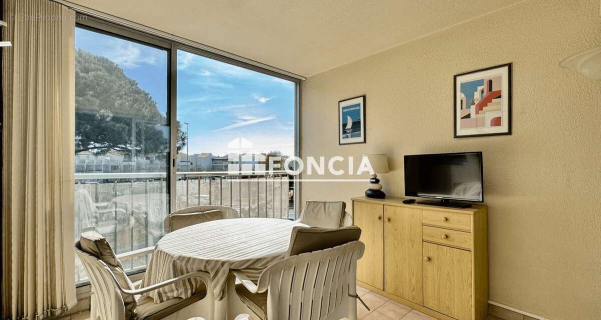 CAP D AGDE: Secteur richelieu, T3, parking, ascenseur et piscine - photo 4
