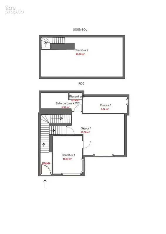 Maison composée de 2 appartements Montpellier Corum - photo 9