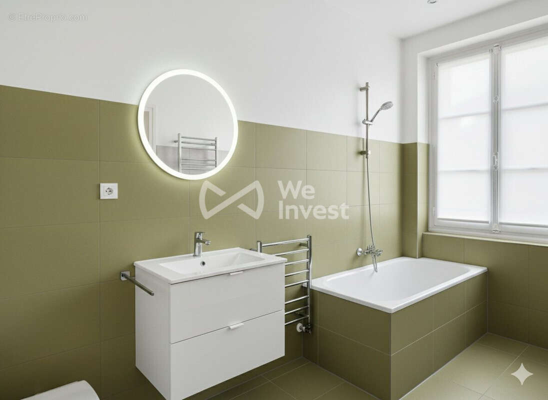 Salle de bains revue - Appartement à MEAUX