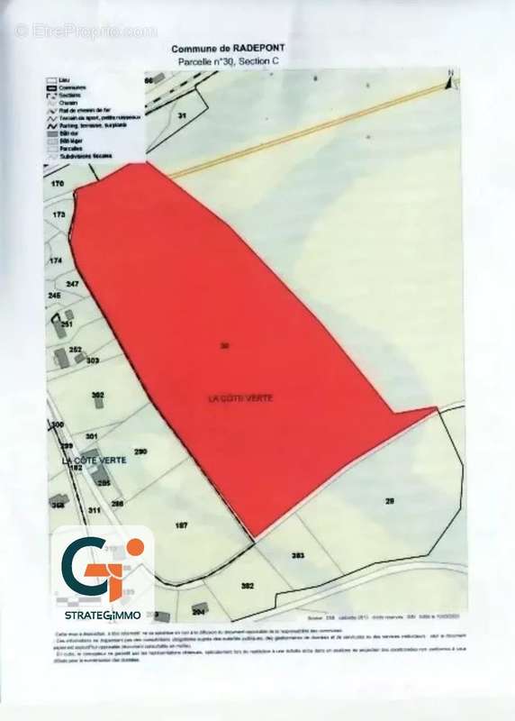 Terrain à RADEPONT