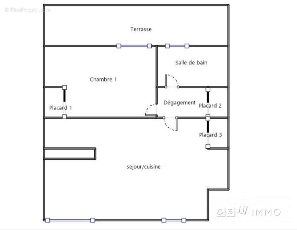 Appartement à LACROIX-FALGARDE