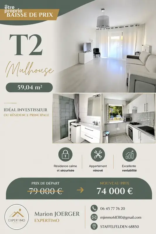 A vendre t2 mulhouse - photo 8