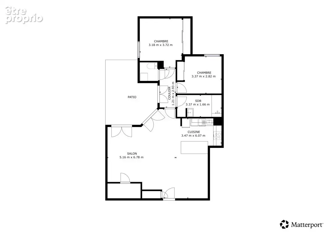 T4 de 78 m² avec jardin de 36 m² – Centre-ville – 2 chambres – 46 m² de pièce de vie – Parking - photo 14