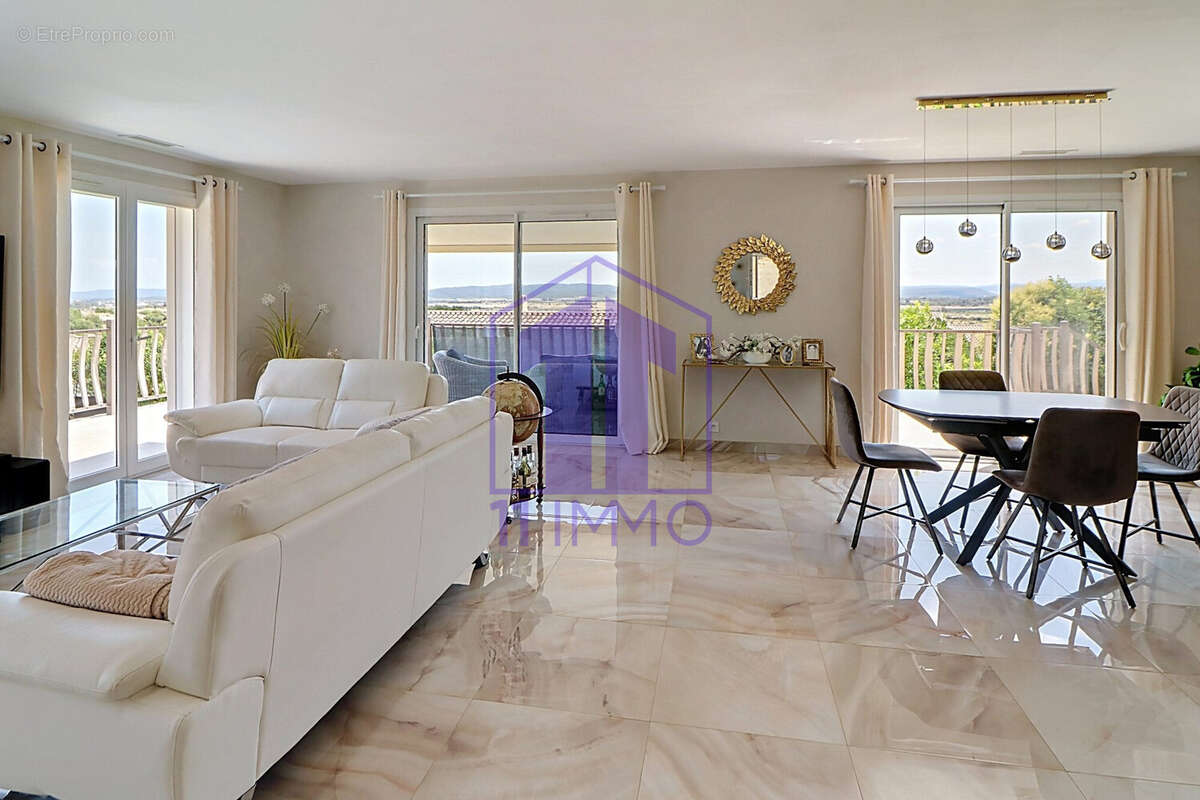 séjour + vue - Maison à CONILHAC-CORBIERES