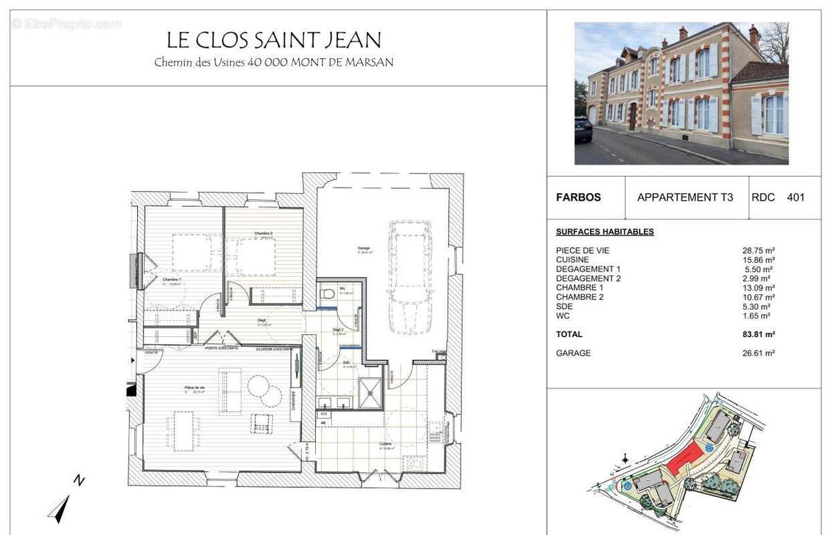 Appartement à MONT-DE-MARSAN