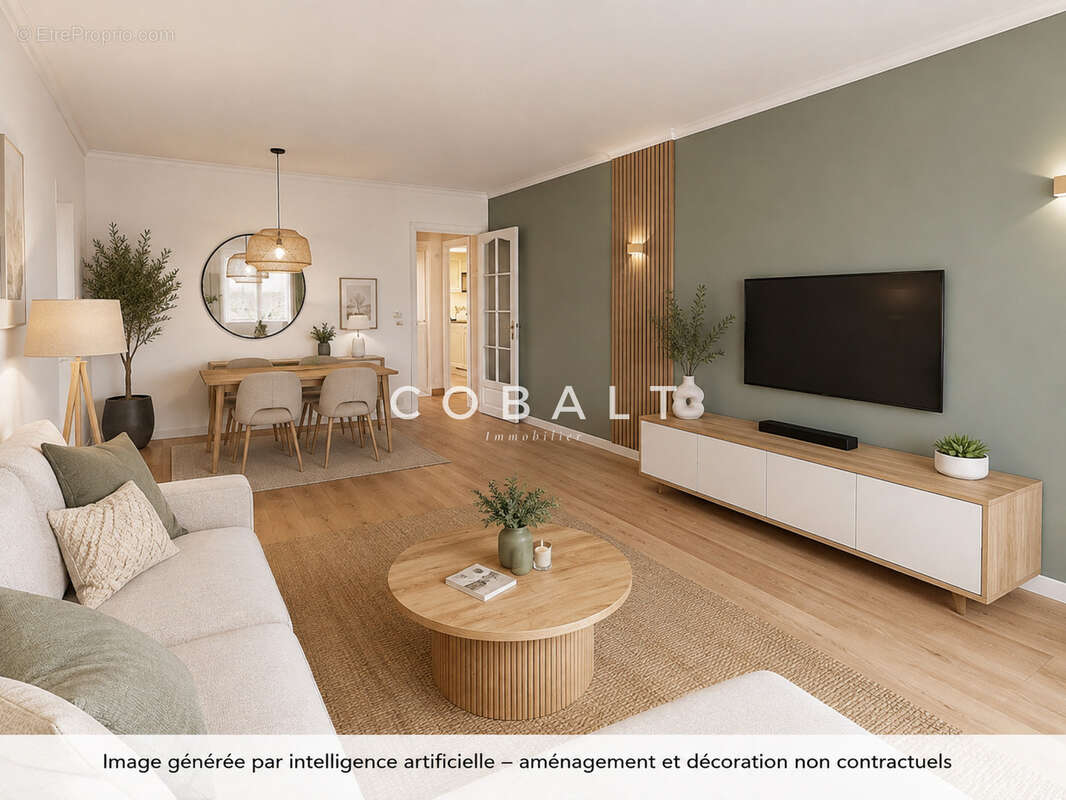 Bel appartement de 50 m2 à rafraîchir dans une résidence avec tennis - photo 6