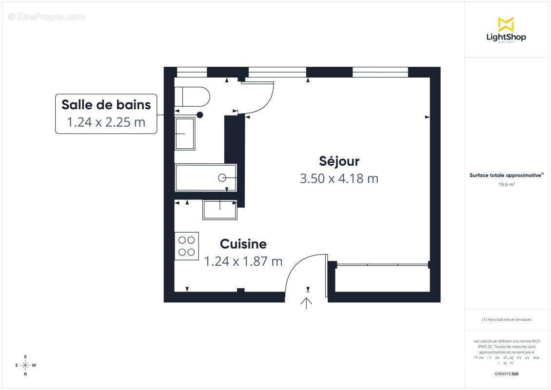 Appartement à PARIS-18E