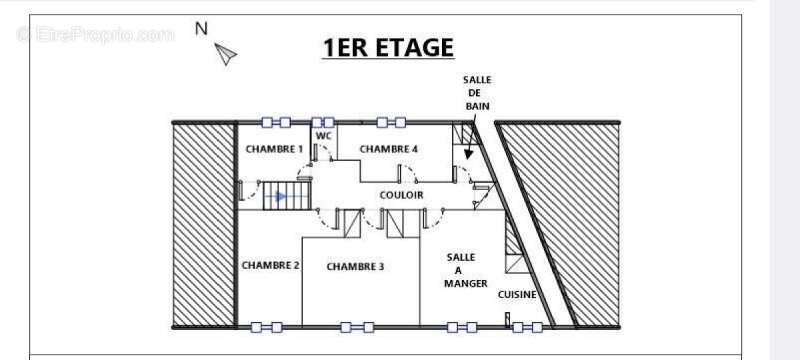A rénové !! maison mitoyenne avec local commercial 154m² - photo 13