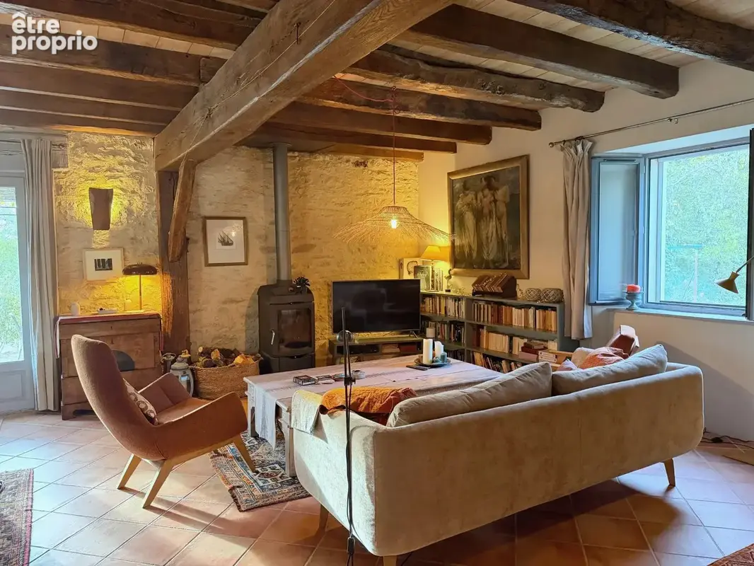 Magnifique grange en pierre rénovée, 4 chambres et piscine chauffée, près de Labastide-Murat - photo 4