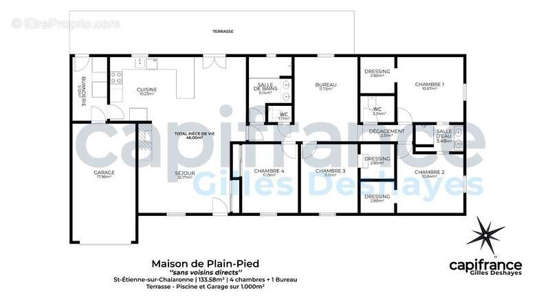 Maison à SAINT-ETIENNE-SUR-CHALARONNE