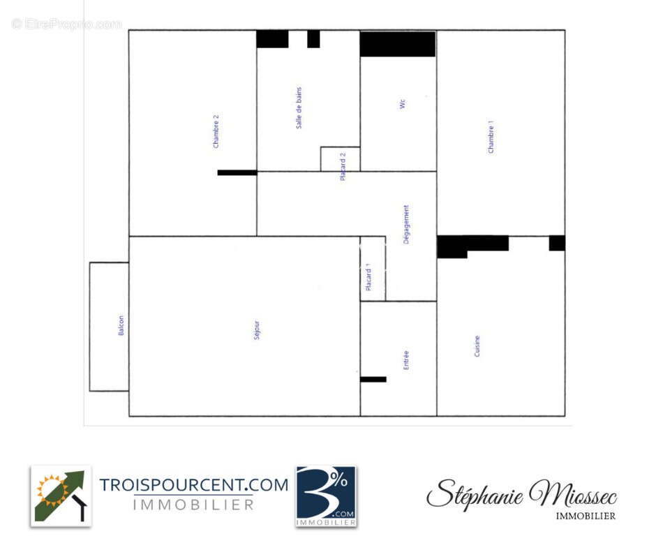 SAINT-BRIEUC Robien   Appartement T3 de 65 m2 avec cave - photo 10