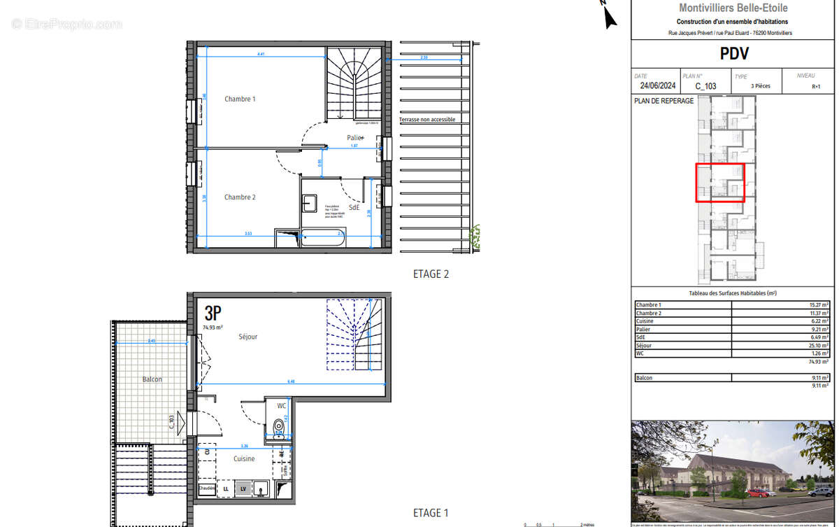 Appartement à MONTIVILLIERS