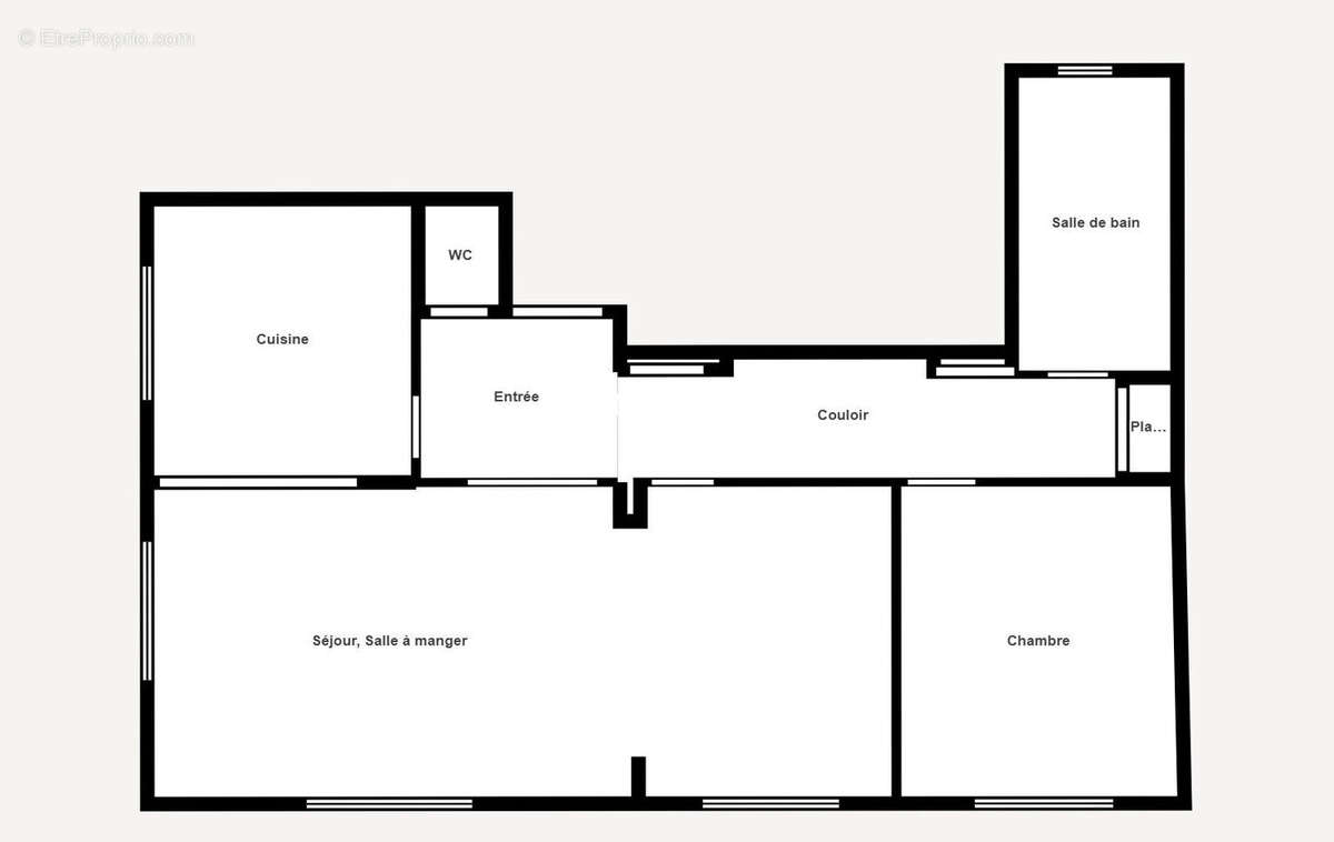 A vendre brest saint-martin appartement t3 3 63m²  sejour double 1 chambre - photo 16