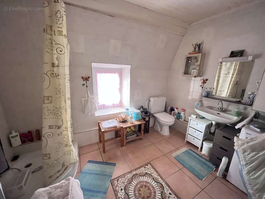 Salle d'eau - WC - Maison à CHAMPAGNAC