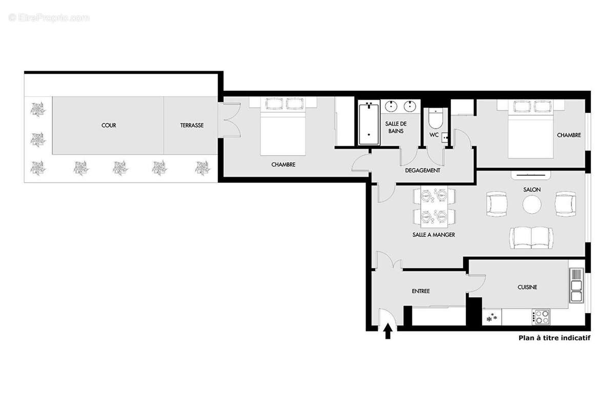 Appartement à PARIS-19E