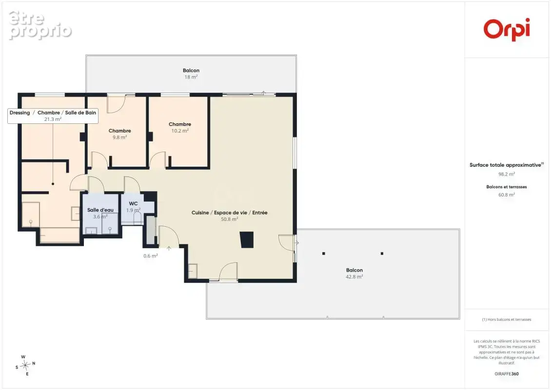Un appartement d’exception de 100 m² avec près de 70 m² de terrasses - photo 20