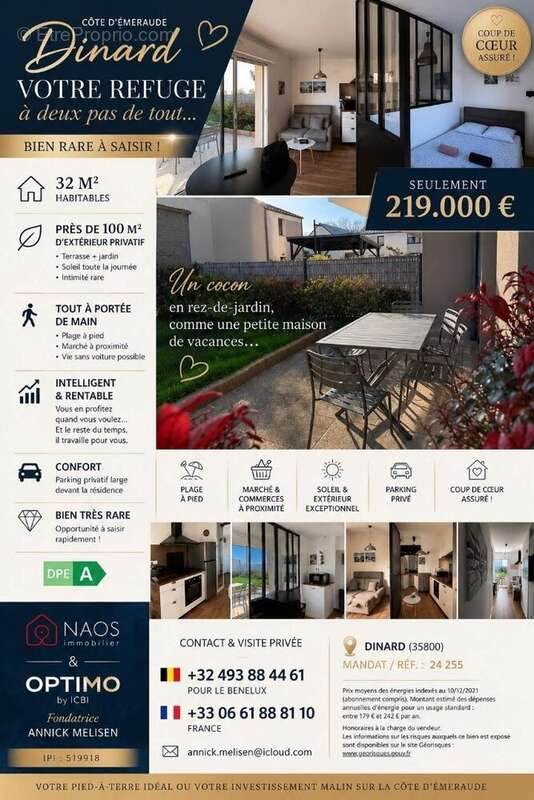 VOTRE PETIT REFUGE À DINARD studioT 1 +100m2 d'extérieur +parking - photo 4