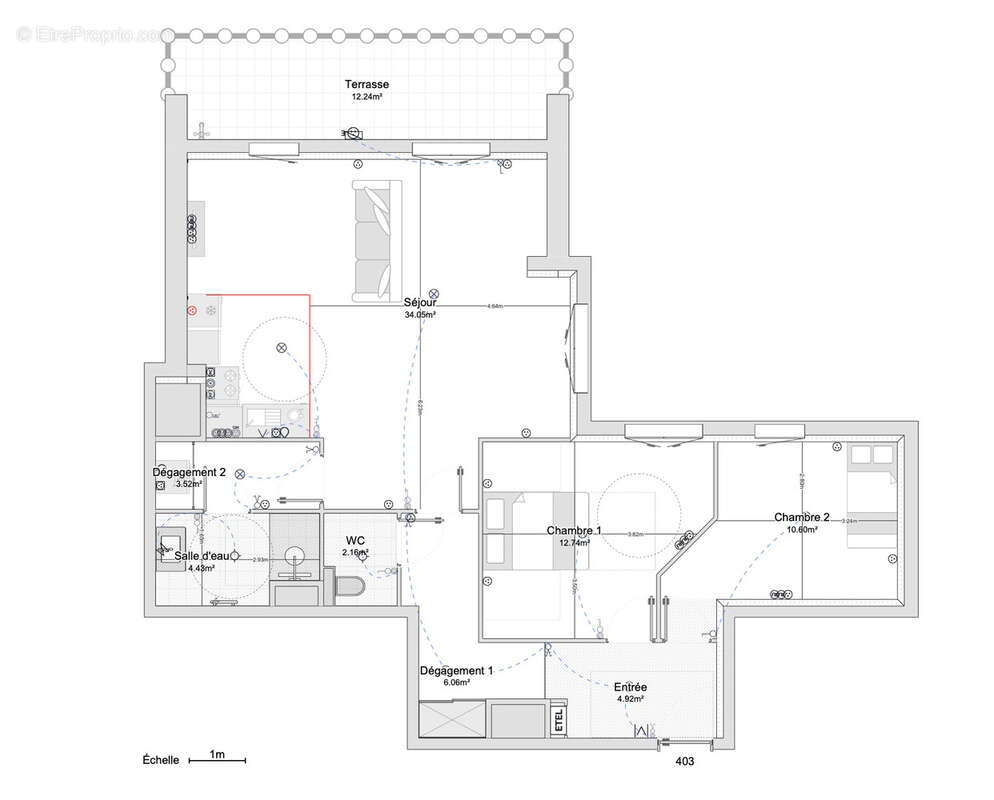 Appartement à LA GARENNE-COLOMBES