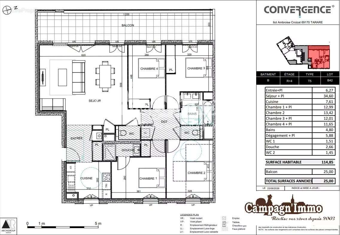 Appartement neuf 67 m² avec balcon - photo 2