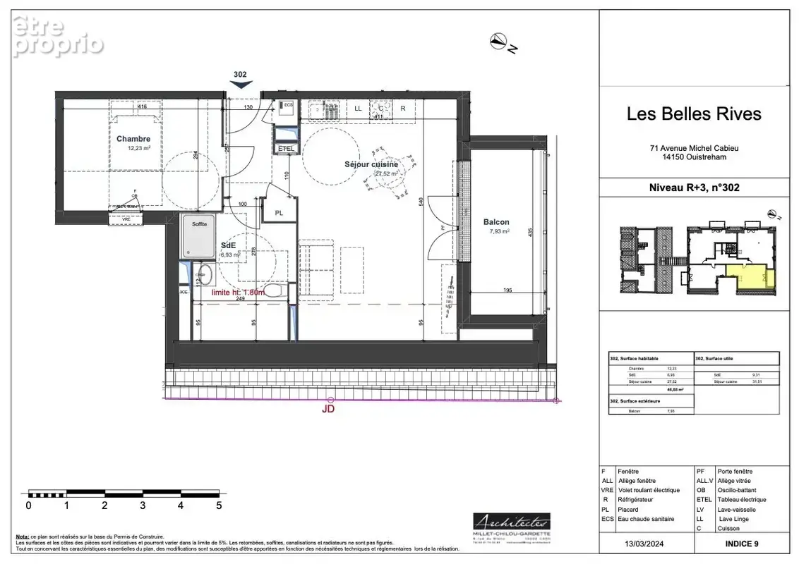Appartement 47 m² à Ouistreham  - photo 5