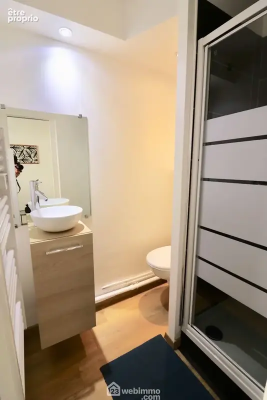 Salle d'eau avec WC.