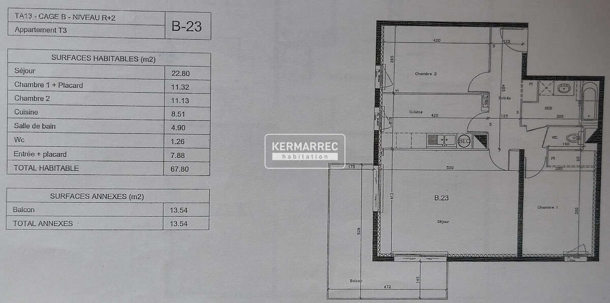 Appartement à CHANTEPIE