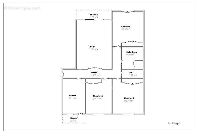 Appartement 4 pièces-Centre-ville- traversant- Parking s/s -cave - photo 13