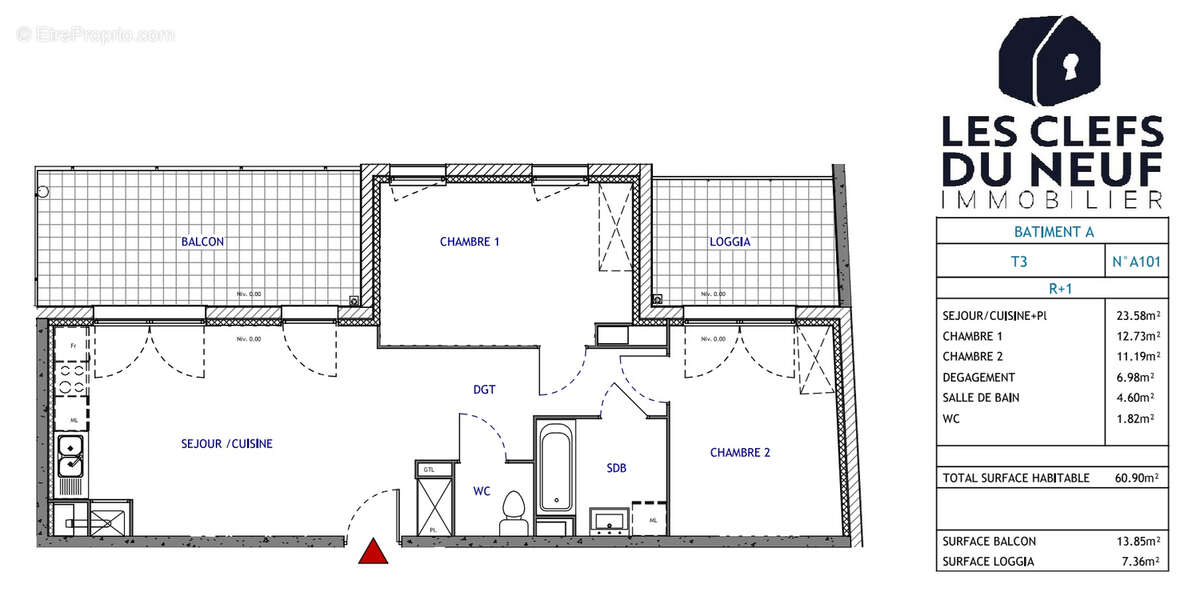 Appartement à VALENCIENNES