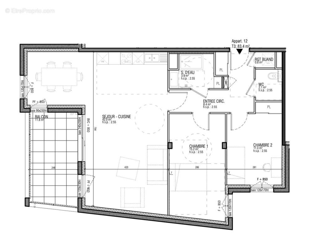 Appartement à CHARBONNIERES-LES-BAINS