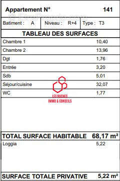Appartement à VILLETANEUSE
