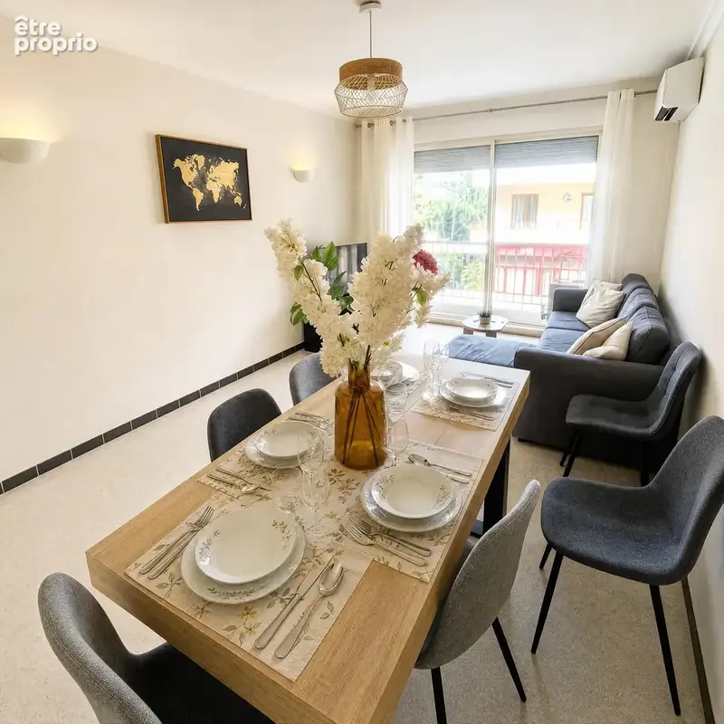 JUAN LES PINS, quartier LE LYS, grand 3 pièces 90m2 avec petit balcon - photo 2