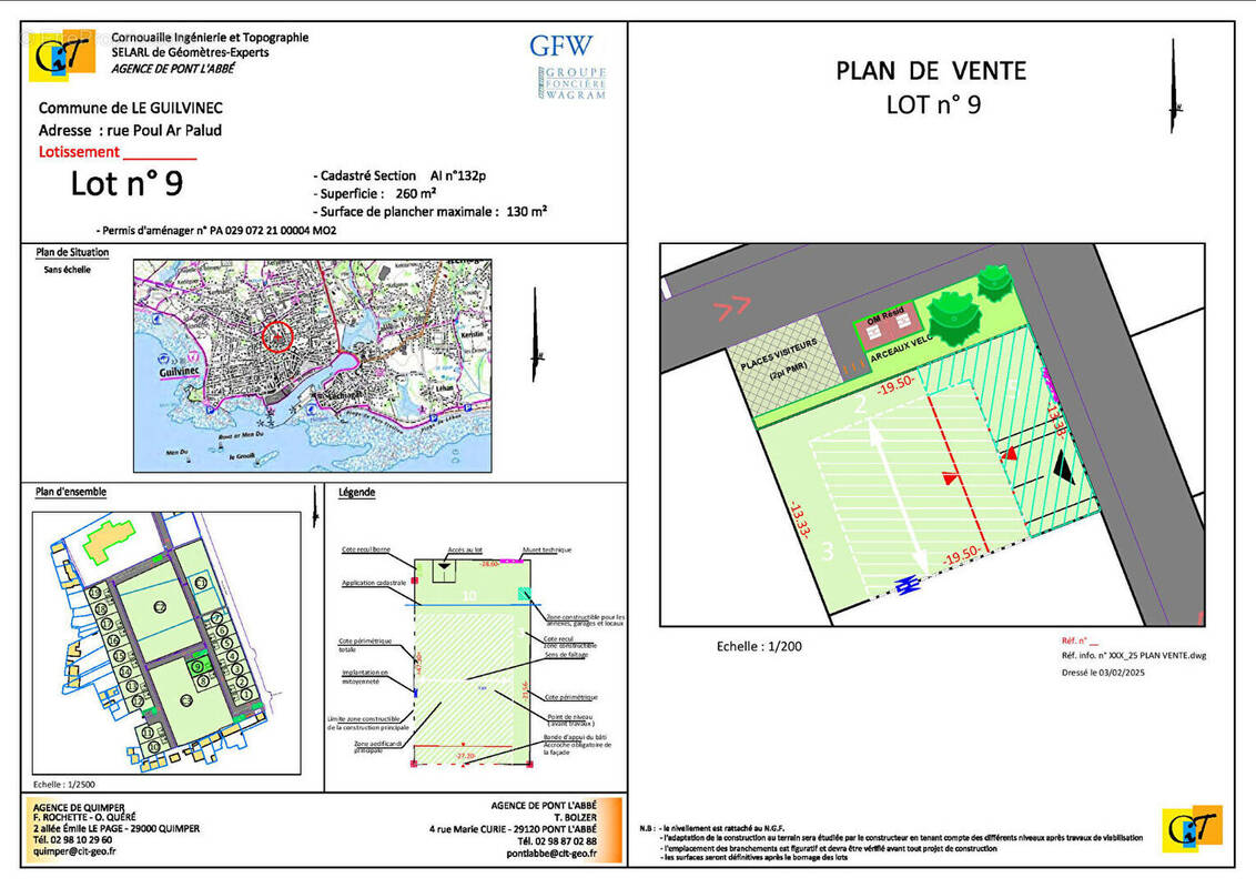Terrain à GUILVINEC