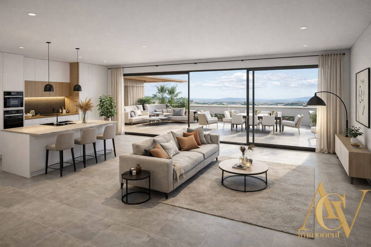 Villa sur le toit 4 pièces au bord d\'un golf 1 - Appartement à CHATEAUNEUF-GRASSE
