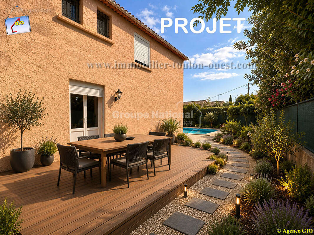 La crau - villa t6 de 118 m² - piscine -  garage - terrain de 600 m² - photo 10