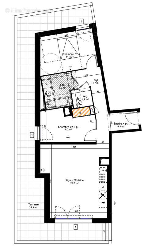 Appartement T3 - Montpellier - photo 2