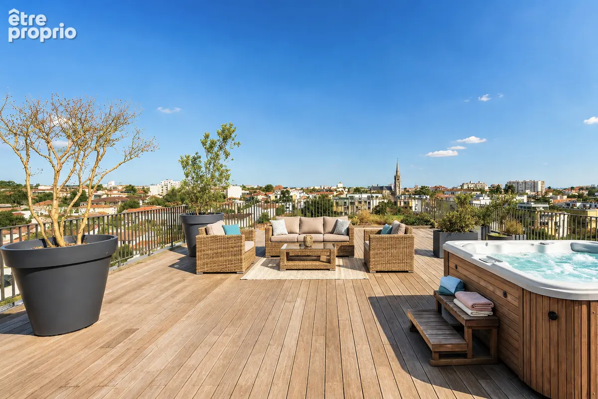 Appartement 4 pièces de 125m² + 188m² de Terrasses + 2 parkings sous-sol ! BORDEAUX - photo 4