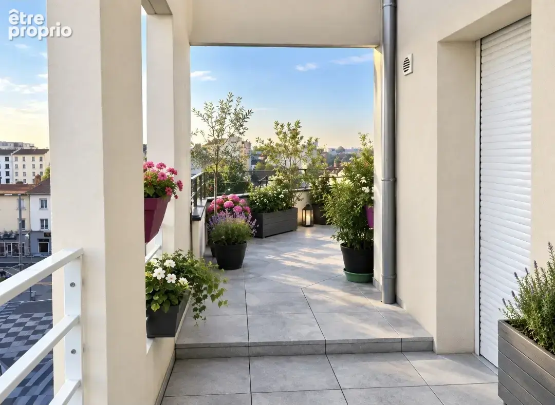 Bel appartement t 4 avec terrasse dernier etage - photo 4