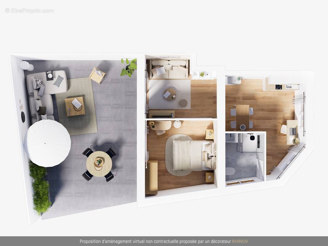 vue_du_dessus1 - Appartement à CAYEUX-SUR-MER