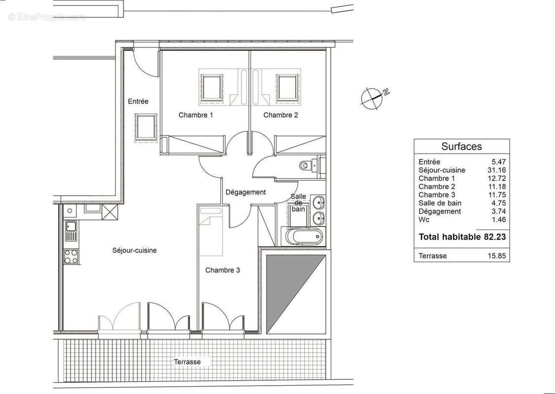 Appartement à BORDEAUX