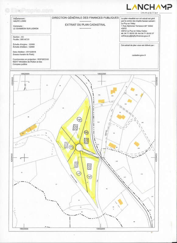 Terrain à LE CHAMBON-SUR-LIGNON